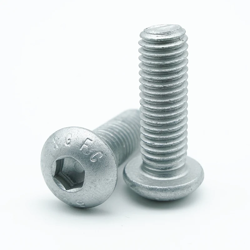 dacromet-coated hex socket ခလုတ် ဦး ခေါင်း screw နှစ်ခု