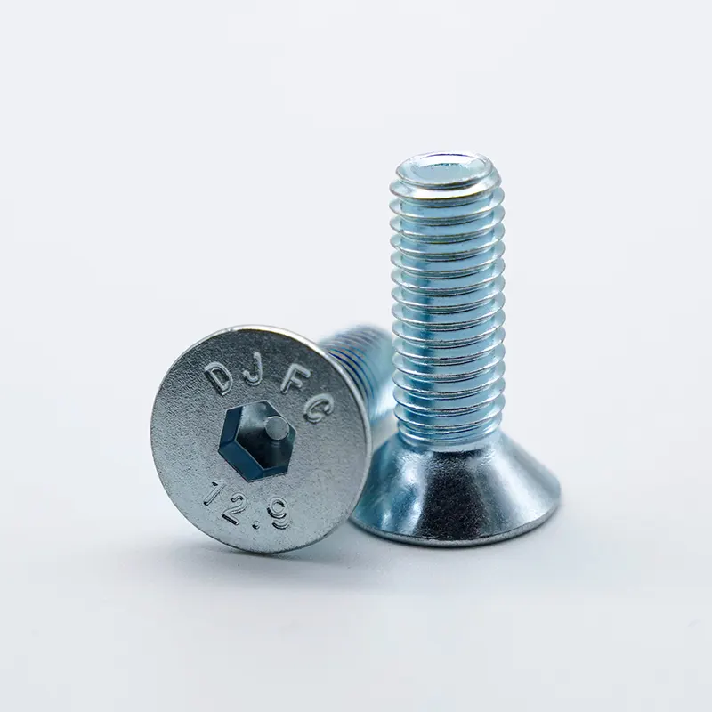တန်း 12.9 galvanized hex socket ကောင်စစ်ဝန်ကောင်လေးများ Cap Screw နှစ်ခု