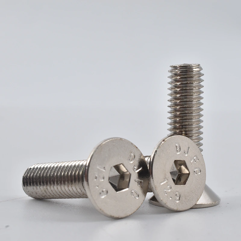 Nickel-plated Hex Socket Countersunk Head Cap Screws