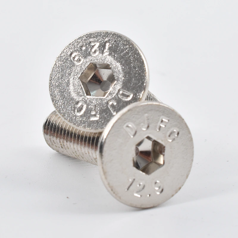 Nickel-plated Hex Socket Countersunk Head Cap Screws