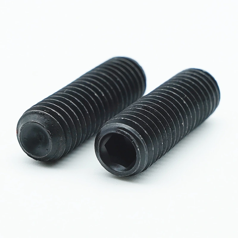 Black Oxide Hex Socket Set Screws with Cup Point