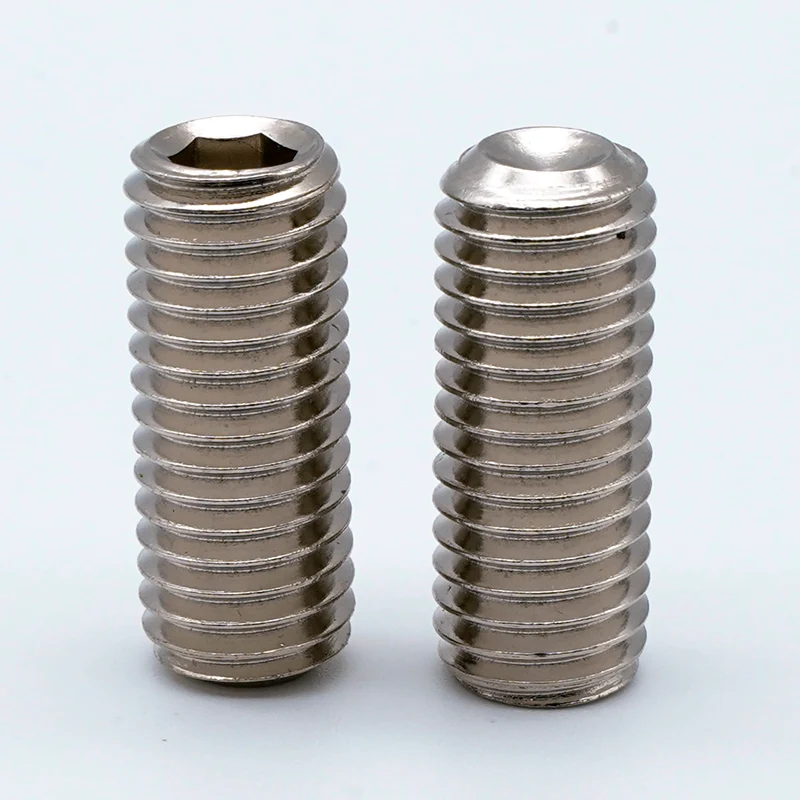 Nickel-plated Hex Socket Set Screws with Cup Point