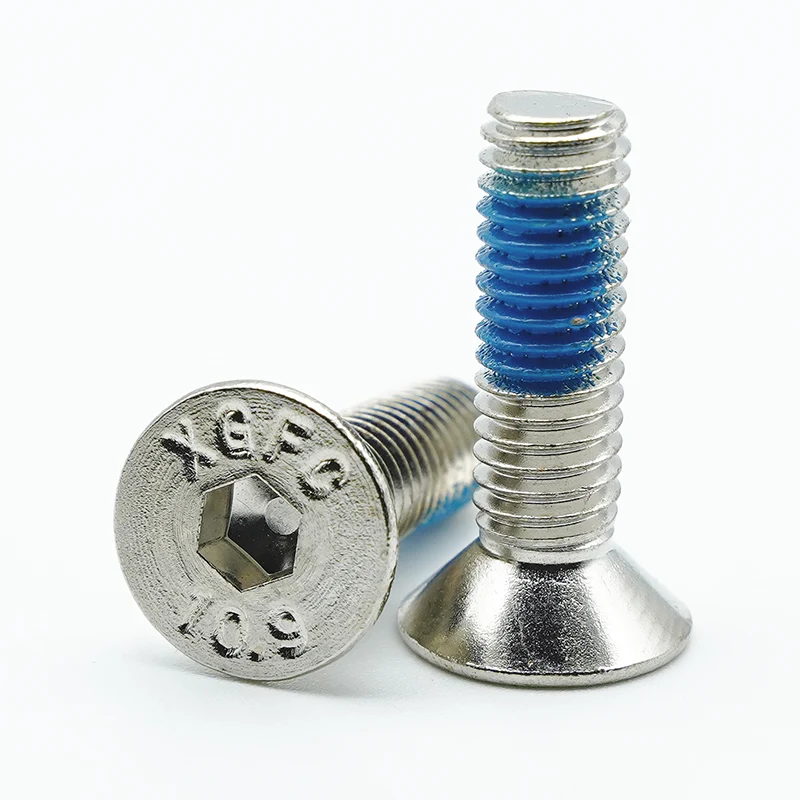 နီကယ် - plated နှင့်ကော် Hex Socket Countsunk Head Cap Screw နှစ်ခု