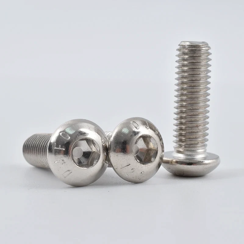 nickel-plated hex socket ခလုတ် ဦး ခေါင်း screw နှစ်ခု